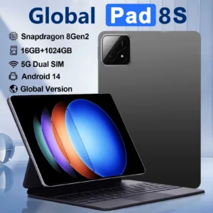 2025 New Pad 8S Pro Global Version Tablet Android 14 Snapdragon 8 Gen2 16GB+1TB 10000mAh GPS 5G WiFi Dual SIM HD Tablette PC