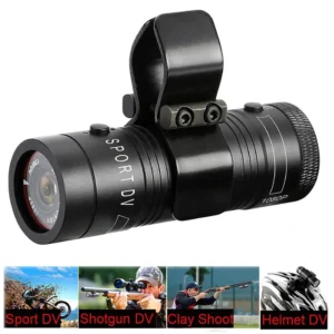 1080P Outdoor Action Camera Motorcycle Bike Helmet Camera Mini Camera Sport DV Video Recorder Action Cam with Gun Mount