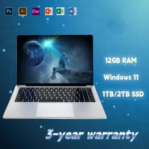 Laptop Computer Lightweight Portable Notebook Intel Windows 11 Office Learn 14.1" HD Screen 12GB RAM 1TB 2TB SSD Cheap Laptop