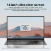 14.1'' Windows 11 Office Laptop Computer 16GB DDR4 1TB 2TB SSD Intel Core i9 8950HK Laptops Study Gaming Notebook PC Computer