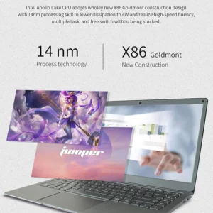 13.3" Ultra Slim 2 IN1 Laptop PC 4GB RAM 64GB ROM N3350 CPU Windows 11 HD Screen 1920*1080 Display Office Study 64 Bit System