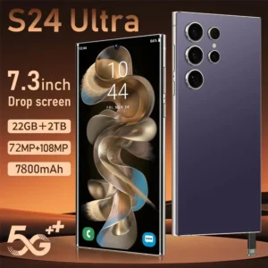 S24 Ultra Smart Mobile Phones 22GB+2TB Original Smartphone 5G Dual SIM Face Unlocked Cellphones 7800mAh HD Cell Phone Celulares