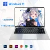 Laptop Computer Windows 11 Notebook 12GB RAM 128GB 256GB 1TB SSD 1920*1080 HD Lightweight Portable Office Study Laptops