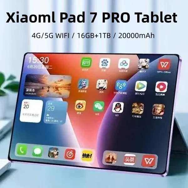 ]2025 Original Global Version Xioami Pad 7 Pro Android 14 Tablet 16GB+1T 11 inch HD 4K 20000mAh 5G Dual SIM GPS WiFi Tablets PC