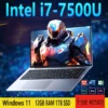 Portable 2025 Ultra Slim i7 Laptop Computer PC intel Core i7-7500U Laptops 12GB RAM 1TB 2TB SSD 14.1" Laptop Notebook Windows 11