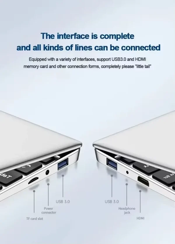 2025 Laptop Computer Windows 11 Notebook 14.1 Inch Intel Celeron J4025 12GB 512GB 1920*1080 Resolution Office Study PC computer