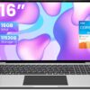 jumper Laptop Computer, 16 Inch FHD FHD 1920x1200 Display, 12th N95 CPU(Up to 3.4GHz), Laptops with 16GB RAM, 1152GB Storage, 38WH Battery, 2 Speakers, HDMI.