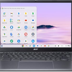 Acer Chromebook Plus 514 Laptop with Google AI – 14" WUXGA 1920 x 1200 IPS Touch Display | AMD Ryzen 3 7320C | 8GB LPDDR5X | 128GB eMMC | Wi-Fi 6E | FHD Camera | Chrome OS | CB514-3HT-R8RB