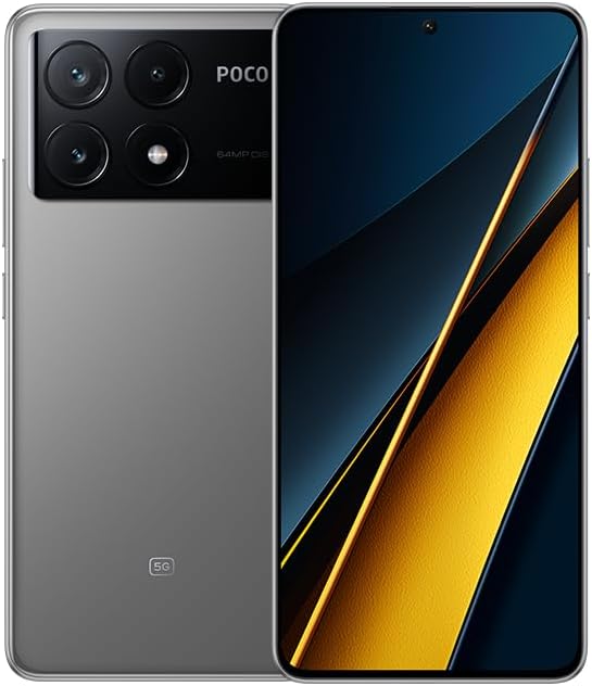 Xiaomi Poco X6 Pro 5G + 4G Lte (for Tmobile Mint Tello Global) Global Unlocked (512Gb + 12Gb) Gsm 6.67 64Mp Triple Camera (Gray)