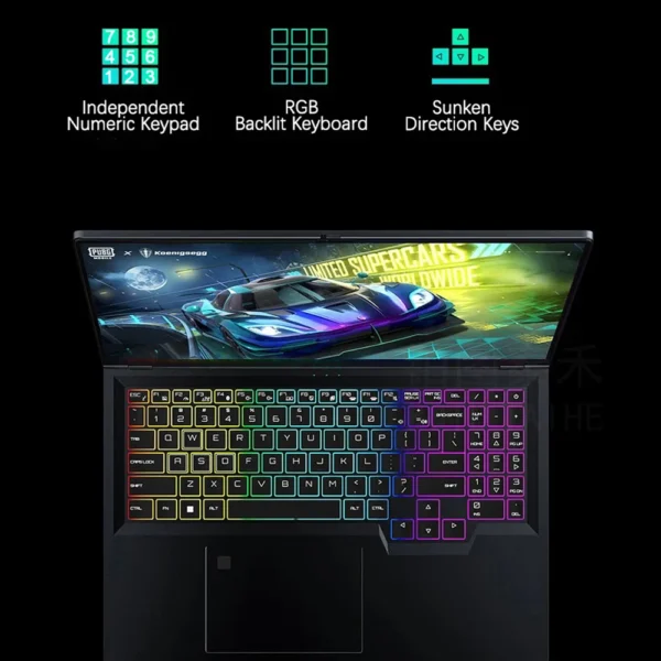 CRELANDER Laptop Gamer 16 Inch Intel Core i9 Processor 2.5k IPS Screen 165Hz RTX 3060 6G RAM 64GB 4TB SSD Notebook Gaming Laptop