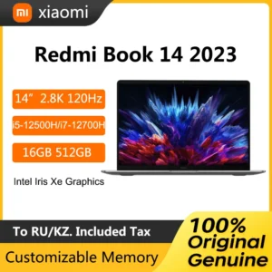 2023 Xiaomi Redmi Book 14 Laptop 14 Inch 2.8K 120Hz Ultra Retina Screen Netbook i5-12500H/i7-12700H 16GB 512GB Notebook Computer