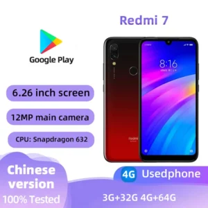 Xiaomi Redmi 7 4G Android 6.26 inch RAM 4GB ROM 64GB Qualcomm Snapdragon 632 Used phone