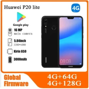 Huawei P20 Lite 4G SmartPhone CPU HiSilicon Kirin 659 3000mAh Battery capacity 16MP Camera unlocked Used Phone