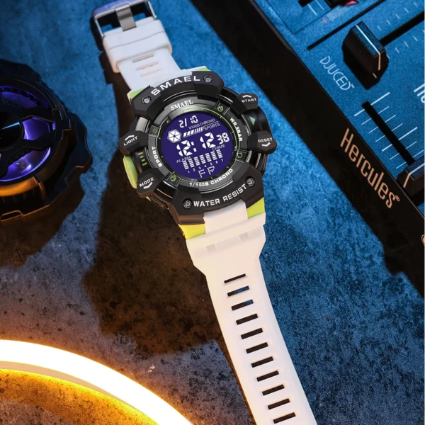 kf-S23dac96d32fa44f8b98278d6213f95334 2023 Men Watches Luxury Man Military Watch SMAEL 8050 Waterproof Big Dial Fashion LED Backlight Sport Digital Watch For Men