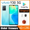 VIVO Y30 5G mobile phone Global firmware Dimensity 700 6.51" 5000mAh Type-C 1600×720 HD+ 6GB 128GB 13MP Cameras Used Phone