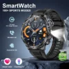 LIGE Smartwatch Military Men 1.9" HD Screen Flashlight Waterproof 700mAh Battery Heart Rate BT Call Smart Watch For Android IOS