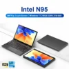 2 in 1 Touch Screen 10.95 Inch 360° Flip Laptop Intel N95 Win 11 Pro 16GB DDR5 2TB SSD Metal for Office Gaming Mini Notebook PC