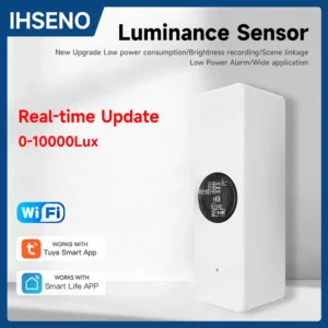 Tuya WiFi Light Sensor Intelligent Home Illumination Sensor Brightness Detector Automation Work with Smart life Linkage