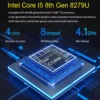 MOLOSUPER 15.6 inch Intel Core i5 8279U Laptop 16GB RAM SSD Metal Gaming Notebook PC Fingerprint Unlock Windows 11/10 Comput