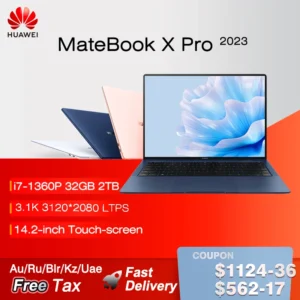 2023 HUAWEI MateBook X Pro Laptop i7-1360P 16/32GB 1/2TB 13th Core Notebook 14.2-inch 3.1k Touch-screen Computer HDR Vivid LTPS