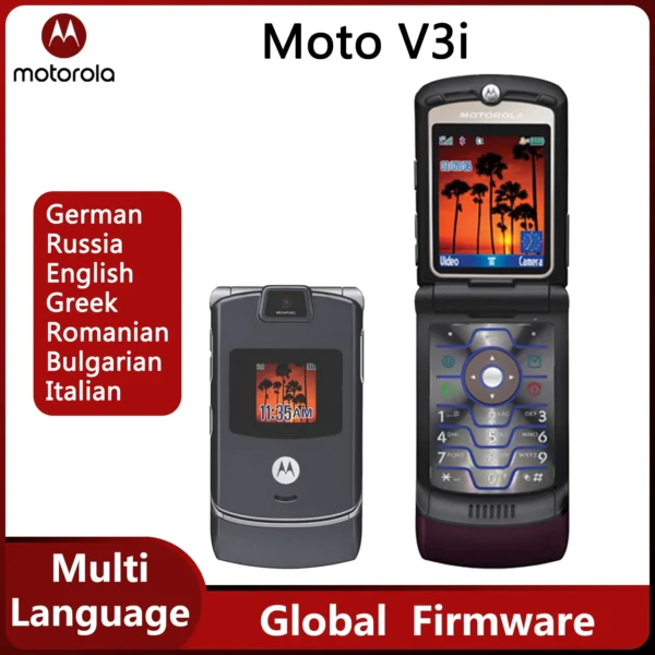 Motorola Moto V3i 2.2" 176x220 pixels Original Android Smartphone Used phone