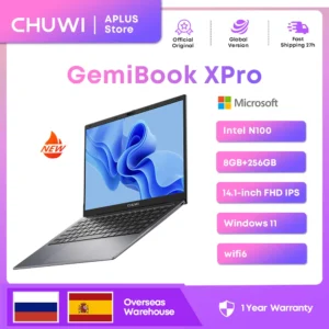 CHUWI GemiBook XPro Laptop 8GB LPDDR5 256GB SSD Intel N100 UHD Graphics for 12th Gen 14.1'' FHD 1920*1080 Windows 11 Laptops