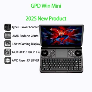 GPD 2024 WIN Mini 32GB Memory 1TB SSD Hard Disk CPU AMD Ryzen 8840U Processor Handheld Gaming Laptop Mini PC Notebook