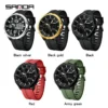 SANDA 9053 50M Waterproof Quartz Wristwatch for Male Relogios Masculino G Sports Military Men's Watches Luxury Digital Watch