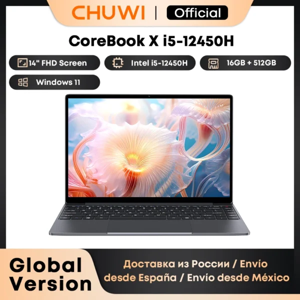 kf-S5ed541d950f14e2ca83d68bfe83022daD CHUWI Corebook X 2024 Laptop i5-12450H 8Cores 14 inch FHD IPS Screen 16GB RAM 512GB SSD WIFI 6 Windows 11 Gaming NoteBook PC