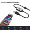 Hot Mini Wireless 5-24V Smart Phone Control RGB LED Strip Light Controller USB Cable 4.0 Smart Home Automation Modules