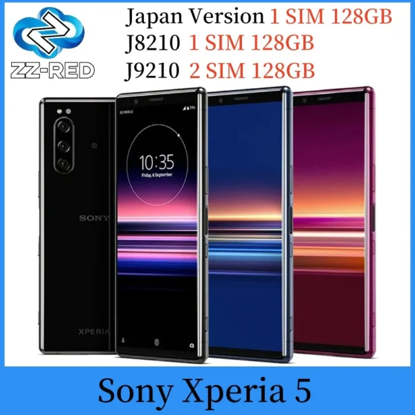 Sony Xperia 5 Japan version J8210 J9210 Smartphone 6GB RAM 128GB ROM 12MP 6.1" 4G LTE Snapdragon 855 NFC Original Mobile phone