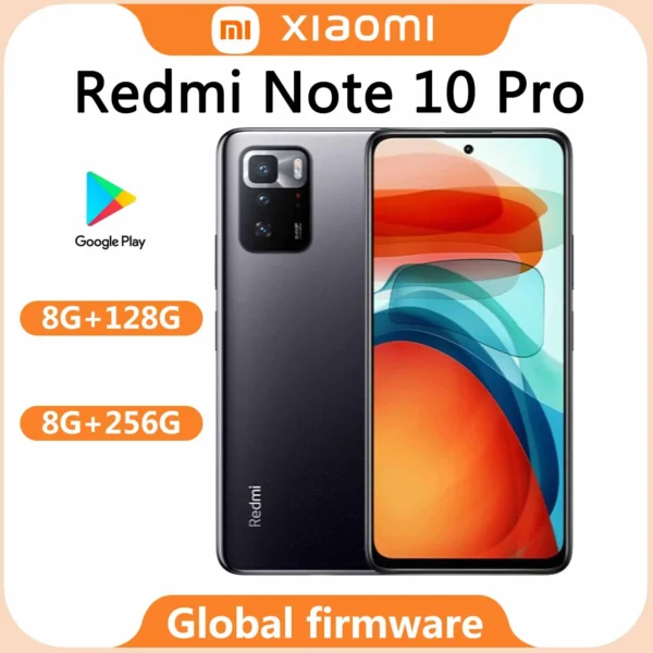 Global rom Xiaomi Redmi Note 10 pro 5G Smartphone Dimensity 1100 android 11 Cellphone Mobile phone used phone