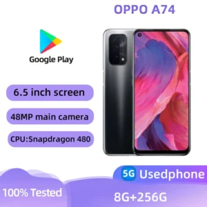 OPPO A74 5G SmartPhone CPU Qualcomm Snapdragon 480 6.5inch 5000mAh 48MP Cameras Android Used Phone