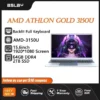 AMD-3150U 15.6 inch Laptop 64GB RAM 2TB SSD DDR4 Win11 HD Camera Fingerprint Unlock Backlit Keypad Portability Gaming Computer