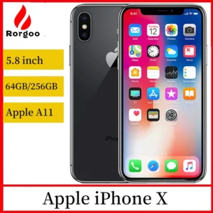 Apple iPhone X Unlocked Used Mobile Phone Face ID 64GB/256GB ROM 5.8" 3GB RAM 12MP Hexa Core iOS A11 Dual Back Camera 4G LTE