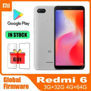 Xiaomi Redmi 6 3GB 32GB Smartphone 5.45" Full Screen with googleplay mobile phone MediaTek Helio P22 Global rom used phone