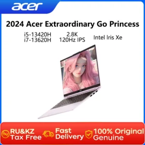 2024 Acer Extraordinary Go Princess Laptop 14 Inch 2.8K 120Hz IPS Screen Netbook i5-13420H 16GB 1TB Notebook With Intel lris Xe