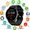Fashion Men's Smart Watch Full Touch Screen Sports Fitness Tracker IP68 Waterproof Bluetooth Smartwatch for Men Women Smartphone