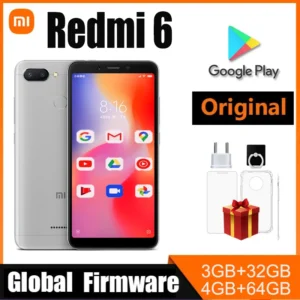 Xiaomi Redmi 6 Smartphone googleplay Mobile Phone 5.45" Full Screen AI Face ing used phone