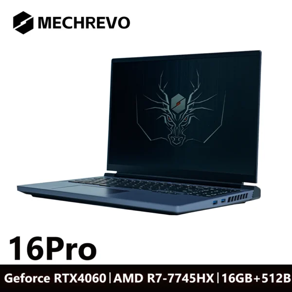 MECHREVO 16Pro 16 Inch Geforce RTX 4060 AMD R7-7745HX DDR5 165Hz 2.5k Wifi6 BT5.2 16GB 512GB Gaming Gamer Notebook Laptop