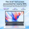 BYONE 15.6 Inch Slim Laptop Intel Celeron N5095 8G 12G RAM 256G 512GB SSD Keyboard Backlight Fingerprint Unlock Portable Laptops