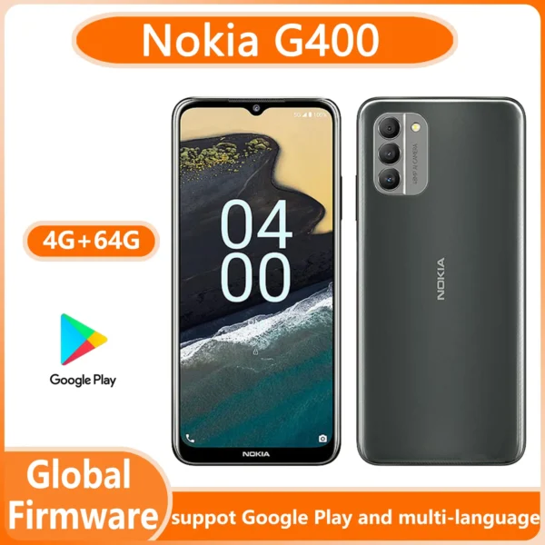Nokia G400 5G SmartPhone 4g 64g CPU Qualcomm Snapdragon 480 plus 5000mAh battey 48MP Camera Full Screen used phone
