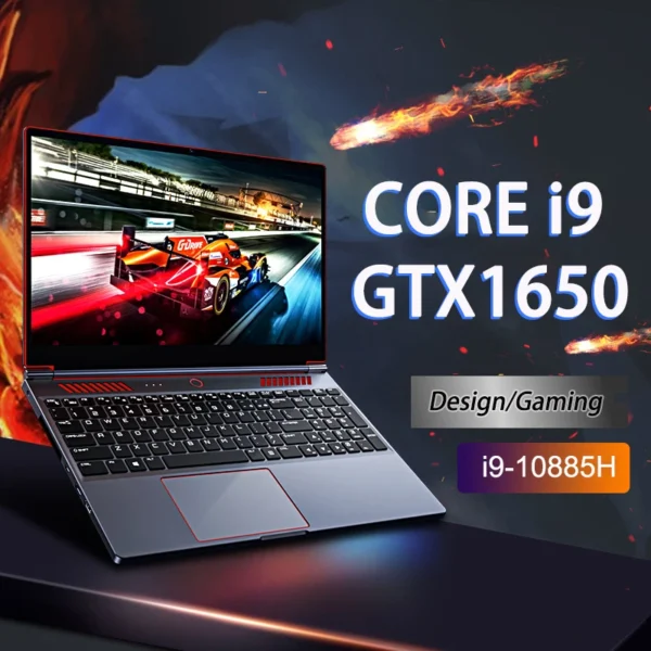 Gaming Laptop Computer GTX1650 4G Intel Core i9-10885H 16.1 Inch windows 11por IPS Screen RAM Max 64GB DDR4 4TB SSD M.2 NVME