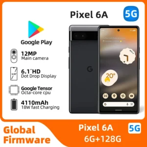 Google Pixel6a 5G CPU Google Tensor Battery capacity 4410mAh SmartPhone 12MP Cameraoriginal used phone