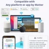Matter Smart Switch 16A Mini WiFi Relay Module Home Automation DIY Wireless Light Switch Works with Homekit Alexa Google Home