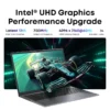 CHUWI GemiBook XPro Laptop 8GB LPDDR5 256GB SSD Intel N100 UHD Graphics for 12th Gen 14.1'' FHD 1920*1080 Windows 11 Laptops