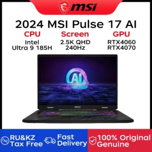 2024 MSI Pulse 17 AI Gaming Laptop 17 Inch 2.5K QHD 240Hz IPS Screen Netbook Intel Ultra 9-185H 16GB 1TB RTX4060 Notebook PC