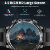 LIGE Smartwatch Military Men 1.9" HD Screen Flashlight Waterproof 700mAh Battery Heart Rate BT Call Smart Watch For Android IOS